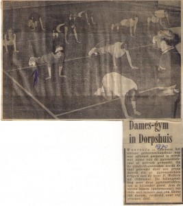 Dames-gym in dorpshuis